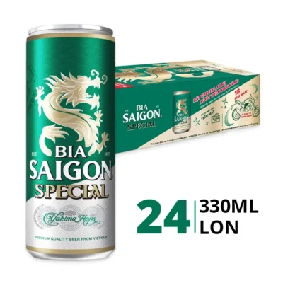 [Thùng] Bia Saigon Lager Lon 330ml x 24 Lon